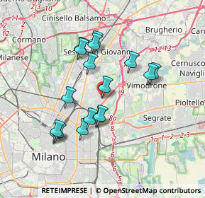 Mappa Via Privata Mondovì, 20132 Milano MI, Italia (3.21529)