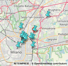 Mappa Via Privata Mondovì, 20132 Milano MI, Italia (3.085)