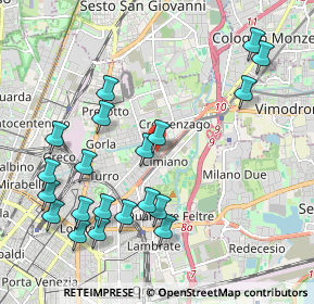 Mappa Via Privata Mondovì, 20132 Milano MI, Italia (2.31)