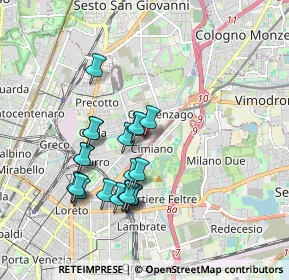 Mappa Via Privata Mondovì, 20132 Milano MI, Italia (1.6835)