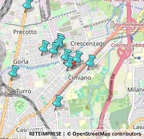 Mappa Via Privata Mondovì, 20132 Milano MI, Italia (0.78545)