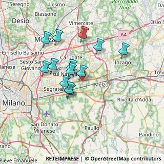 Mappa Via Galileo Galilei, 20052 Vignate MI, Italia (6.13154)