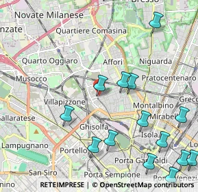 Mappa Via Baldinucci Filippo, 20158 Milano MI, Italia (2.75)