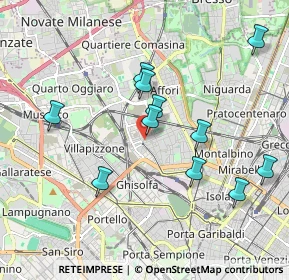 Mappa Via Baldinucci Filippo, 20158 Milano MI, Italia (1.88)