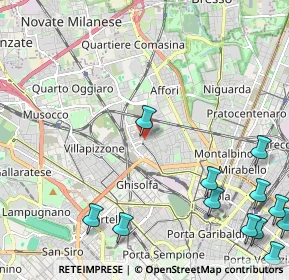 Mappa Via Baldinucci Filippo, 20158 Milano MI, Italia (3.25667)