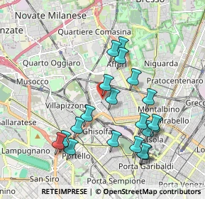 Mappa Via Baldinucci Filippo, 20158 Milano MI, Italia (1.8945)