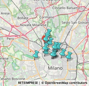 Mappa Via Baldinucci Filippo, 20158 Milano MI, Italia (2.51538)