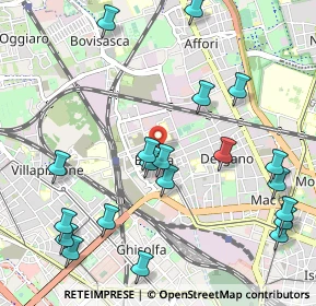 Mappa Via Baldinucci Filippo, 20158 Milano MI, Italia (1.252)