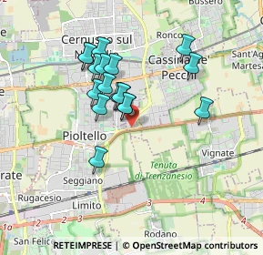 Mappa Via Strada Antica di Cassano, 20063 Cernusco sul Naviglio MI, Italia (1.43722)