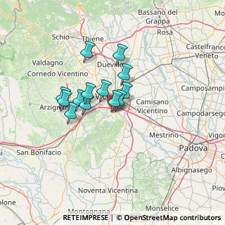 Mappa Strada di Longara, 36100 Vicenza VI, Italia (9.55)