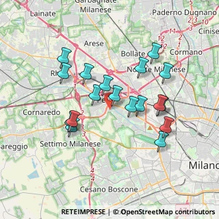 Mappa Via Francesco Cilea, 20016 Pero MI, Italia (3.33444)