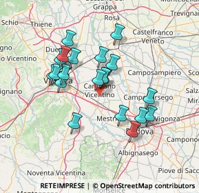 Mappa Via Dell'artigianato9, 36043 Camisano Vicentino VI, Italia (12.3215)