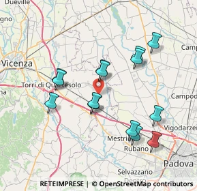 Mappa Via Dell'artigianato9, 36043 Camisano Vicentino VI, Italia (6.995)