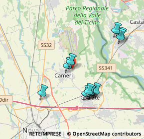 Mappa Via Monviso case sparse, 28062 Cameri NO, Italia (3.77417)