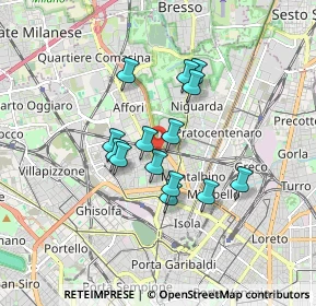 Mappa Via Cannero, 20159 Milano MI, Italia (1.31571)