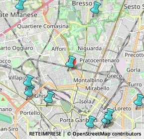 Mappa Via Cannero, 20159 Milano MI, Italia (3.07273)