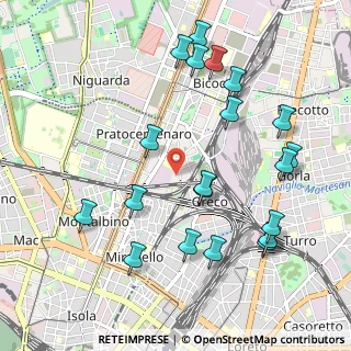 Mappa Via Privata Giuseppe Ugolini, 20125 Milano MI, Italia (1.131)
