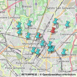 Mappa Via Privata Giuseppe Ugolini, 20125 Milano MI, Italia (1.94867)
