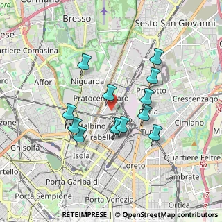Mappa Via Privata Giuseppe Ugolini, 20125 Milano MI, Italia (1.51231)