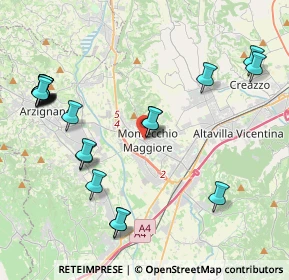 Mappa Corte Capuleti, 36075 Montecchio Maggiore VI, Italia (4.8935)