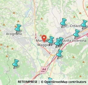 Mappa Corte Capuleti, 36075 Montecchio Maggiore VI, Italia (5.93571)