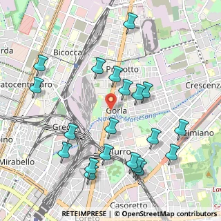 Mappa Via Monte S. Gabriele, 20127 Milano MI, Italia (1.1195)