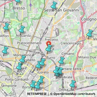 Mappa Via Monte S. Gabriele, 20127 Milano MI, Italia (3.09105)