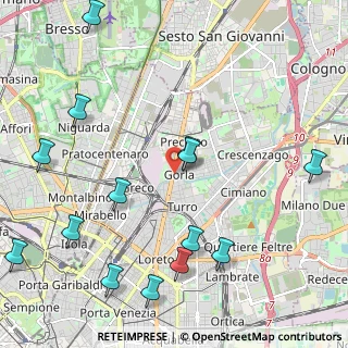 Mappa Via Monte S. Gabriele, 20127 Milano MI, Italia (2.71357)