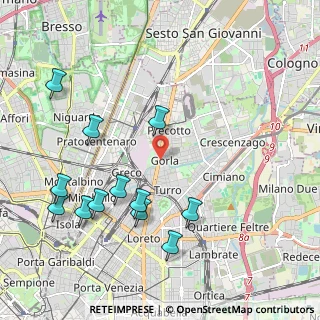 Mappa Via Monte S. Gabriele, 20127 Milano MI, Italia (2.31333)