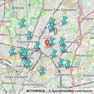 Mappa Via Monte S. Gabriele, 20127 Milano MI, Italia (2.0595)