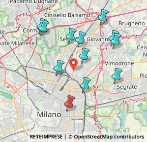 Mappa Via Monte S. Gabriele, 20127 Milano MI, Italia (3.755)