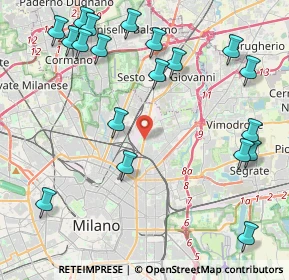 Mappa Via Monte S. Gabriele, 20127 Milano MI, Italia (5.23737)