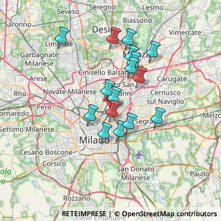 Mappa Via Monte S. Gabriele, 20127 Milano MI, Italia (6.01)