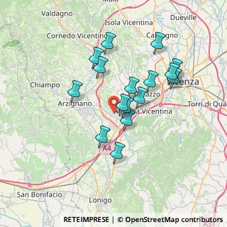 Mappa Via A. Lorenzoni, 36075 Montecchio Maggiore VI, Italia (6.22938)