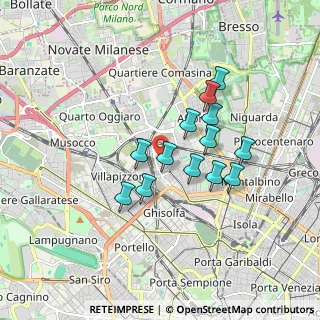 Mappa Via Privata Raffaello Morghen, 20158 Milano MI, Italia (1.41846)