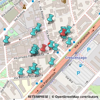 Mappa Via Privata Flumendosa, 20132 Milano MI, Italia (0.11429)