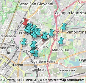 Mappa Via Privata Flumendosa, 20132 Milano MI, Italia (1.2765)