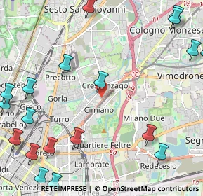 Mappa Via Privata Flumendosa, 20132 Milano MI, Italia (3.2815)