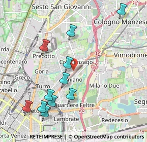 Mappa Via Privata Flumendosa, 20132 Milano MI, Italia (2.24909)
