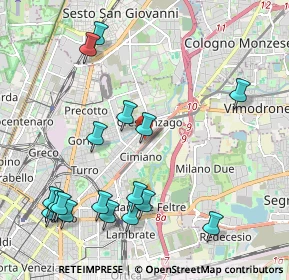Mappa Via Privata Flumendosa, 20132 Milano MI, Italia (2.47118)