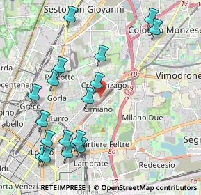 Mappa Via Privata Flumendosa, 20132 Milano MI, Italia (2.40706)