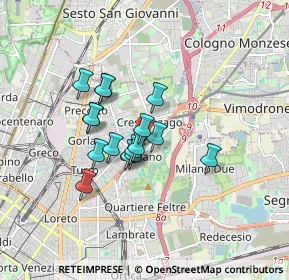 Mappa Via Privata Flumendosa, 20132 Milano MI, Italia (1.25313)