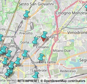 Mappa Via Privata Flumendosa, 20132 Milano MI, Italia (3.34722)