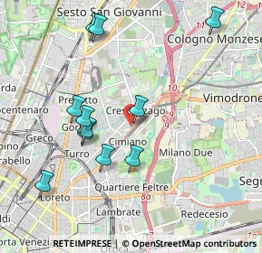 Mappa Via Privata Flumendosa, 20132 Milano MI, Italia (2.00455)