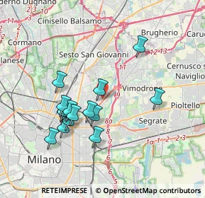 Mappa Via Privata Flumendosa, 20132 Milano MI, Italia (3.42667)