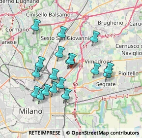 Mappa Via Privata Flumendosa, 20132 Milano MI, Italia (3.40389)