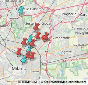 Mappa Via Privata Flumendosa, 20132 Milano MI, Italia (3.54667)