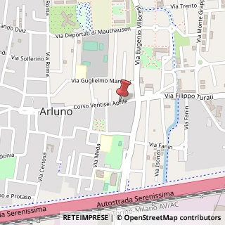 Mappa Piazza 25 Aprile, 66, 20010 Arluno, Milano (Lombardia)