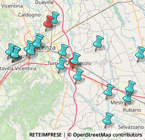 Mappa A4 Torino - Trieste, 36040 Torri di Quartesolo VI, Italia (9.5605)