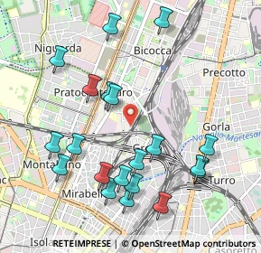 Mappa Via Comune Antico, 20125 Milano MI, Italia (1.0845)